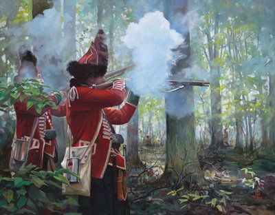 77th Highlanders, 2017 (óleo sobre tela) de Pamela Patrick White
