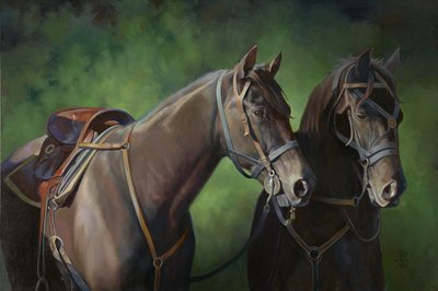 Parceiros Silenciosos, 2011 (óleo sobre tela) de Pamela Patrick White
