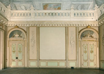 Vista da sala de tapeçaria, Villa Reale, Monza, Lombardia, Itália de Pandolfo Reschi