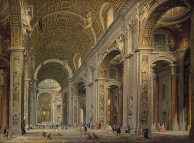 Interior da Basílica de São Pedro em Roma