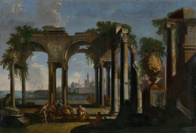 São Paulo pregando em Campagna, ca 1735. de Pannini
