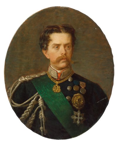 Retrato do rei Umberto I da Itália 1844-1900. de Paolo, Bacchetti