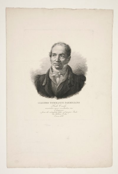 Retrato de Giacomo Tommasini Parmesão de Paolo Toschi