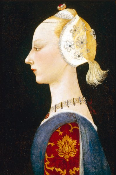 Uma jovem da moda, 1462-1465 de Paolo Uccello