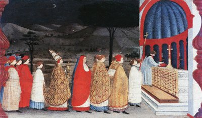 Predella do Milagre do Anfitrião Profanado de Paolo Uccello
