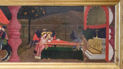 Predela da profanação da hóstia, pormenor de Paolo Uccello