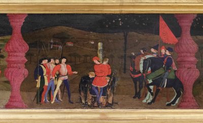 Predela da profanação da hóstia, pormenor de Paolo Uccello