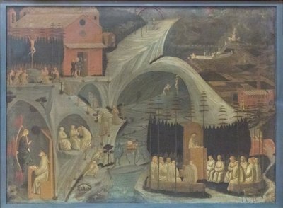 Cenas da vida monástica (Tebaide) de Paolo Uccello
