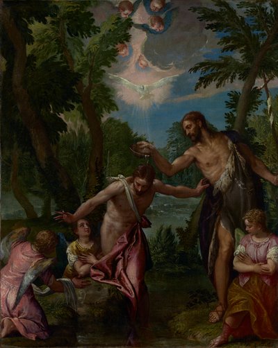  O Baptismo de Cristo de Paolo Veronese and workshop