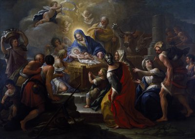 A Adoração dos Pastores de Paolo di Matteis