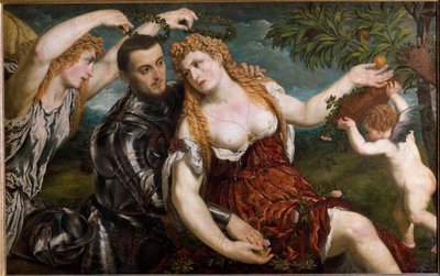 Alegoria de Victoire (Pintura de Paris Bordone