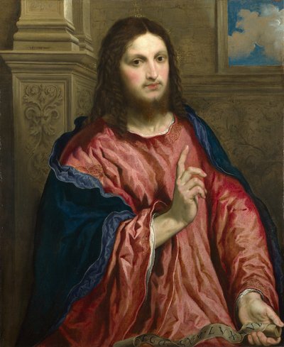 Cristo como a luz do mundo, c. 1550 de Paris Bordone