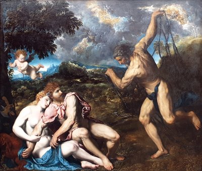 Marte e Vénus, surpreendidos por Vulcano Marte e Vénus, surpreendidos por Vulcano de Paris Bordone