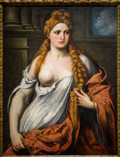Retrato de uma jovem mulher de Paris Bordone