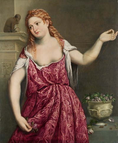 Retrato de uma jovem mulher de Paris Bordone