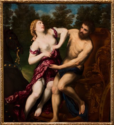 O arrebatamento de Prosérpina, c. 1555-1560 (óleo sobre tela) de Paris Bordone
