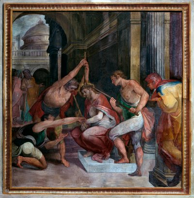 Paixão de cristo, Jesus é coroado com espinhos (Fresco de Paris Nogari