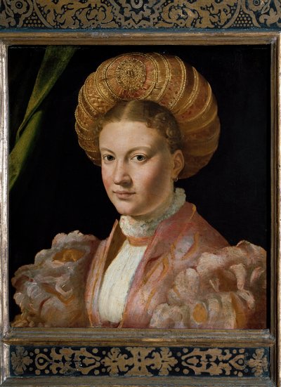 Retrato de uma jovem mulher, a Condessa Gozzadini. (Pintura de Parmigianino