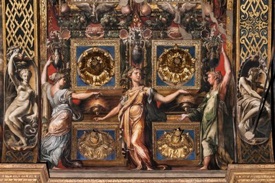 As Três Virgens Sábias e as Três Virgens Loucas, detalhe de 3660863 de Parmigianino