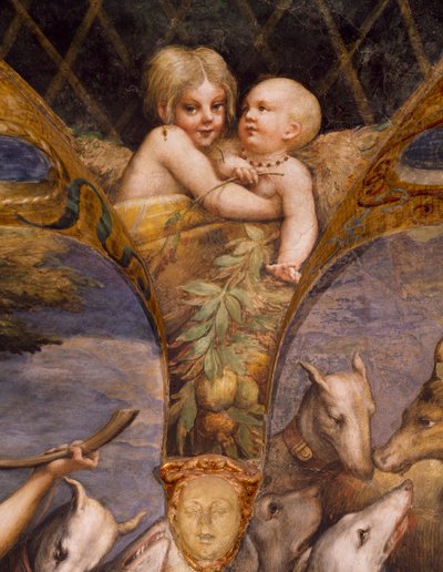 Anjos sem vento, de Mito de Diana e Actaeon de Parmigianino