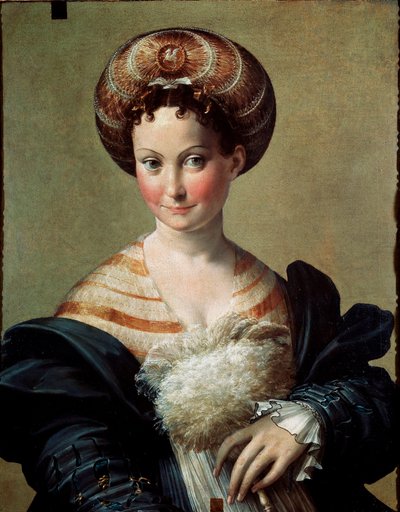 A pintura favorita ou escrava turca de Francesco Mazzola Il Parmigianino chamada The Parmesan (1503-1540) 1530 aproximadamente. Sol. 67x53 cm Parma, Galeria Nacional de Parmigianino