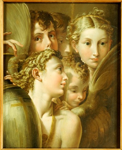 Cinco anjos de Parmigianino