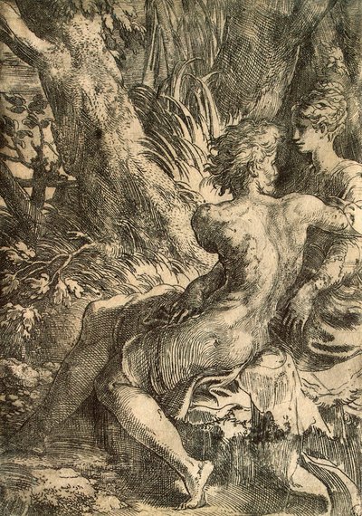 Amantes, c1527. de Parmigianino