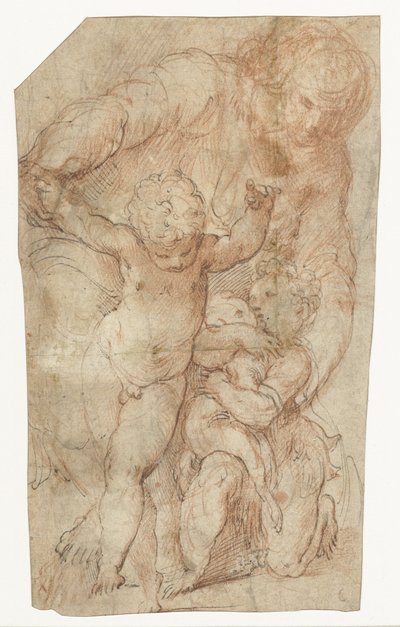 Madonna com o Menino Jesus e o pequeno João Batista de Parmigianino