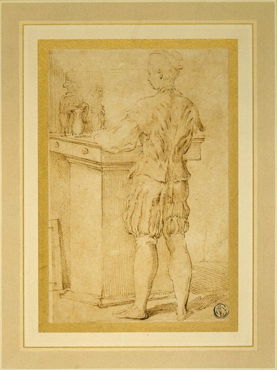Página Servindo Vinho ou O Aprendiz de Pintor de Parmigianino