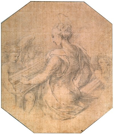 Santa Cecília, c1527-1530 de Parmigianino