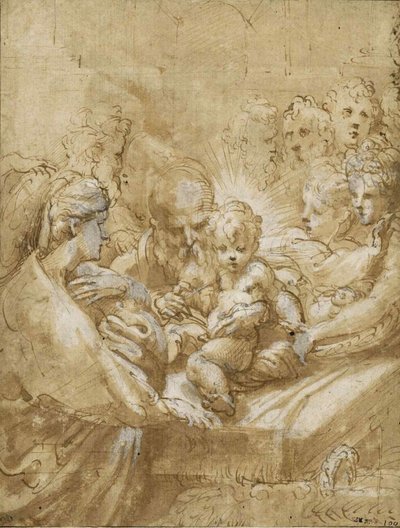 A circuncisão, primeira metade do século 16 .. de Parmigianino