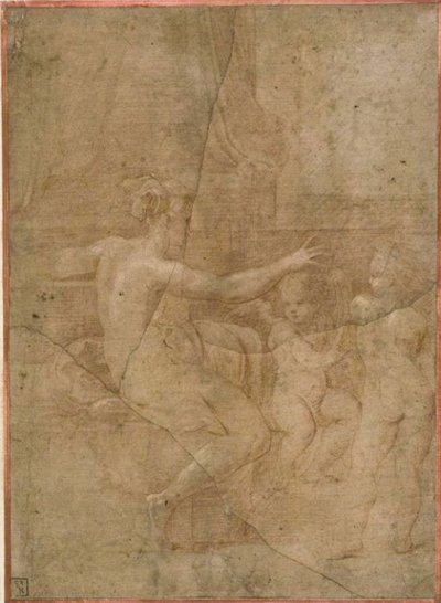 Vênus com Cupido e Putto de Parmigianino