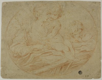 Mulher e duas crianças de Parmigianino