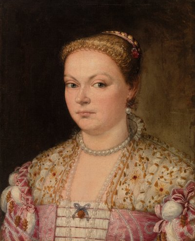 Retrato de uma senhora de Parrasio Micheli, Veronese (Paolo Caliari)