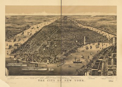 A cidade de Nova Iorque de Parsons and Atwater; Currier and Ives