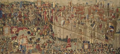 As Tapeçarias de Pastrana, fabrico de Tournai, provavelmente da oficina de Passchier Grenier, c.1471 - 1475 (tapeçaria) de Pasquier (workshop of) Grenier