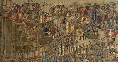 As Tapeçarias de Pastrana, fabrico de Tournai, provavelmente da oficina de Passchier Grenier, c.1471 - 1475 (tapeçaria) de Pasquier (workshop of) Grenier