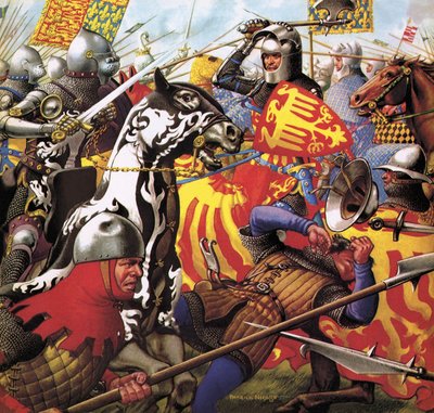 Der Hundertjährige Krieg: Der Kampf um eine Krone von Pat (1907-95) Nicolle