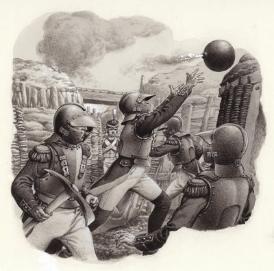 Os soldados de génio do exército imperial de Napoleão (guache sobre papel) de Pat (1907 95) Nicolle