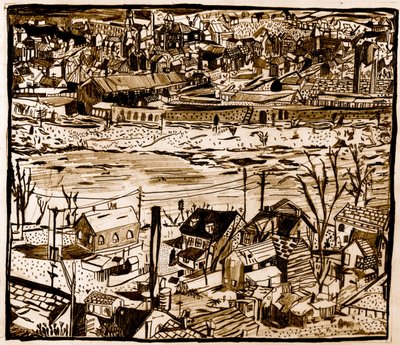 Cidade, 2013 (lápis) de Pat Macdonald