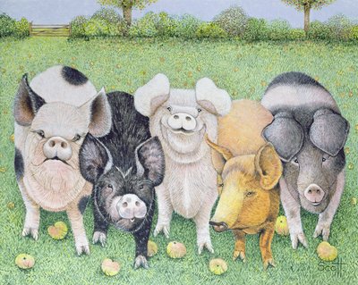 A Chorus Line (acrílico sobre tela) de Pat Scott