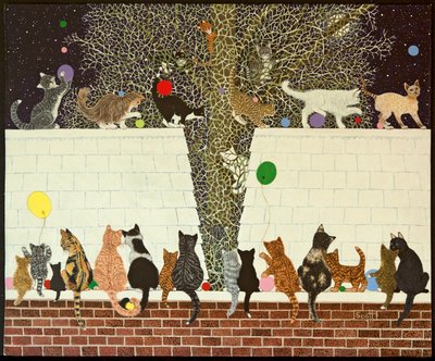 A Magical Display, 2012 (acrílico sobre chita) de Pat Scott