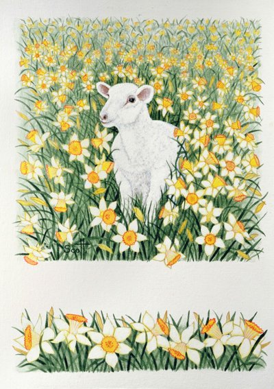 A Spring in the Step (óleo sobre tela) de Pat Scott
