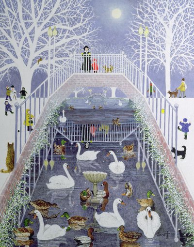 Um passeio no parque (óleo sobre tela) de Pat Scott