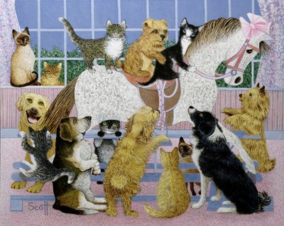 Along for the Ride (óleo sobre tela) de Pat Scott