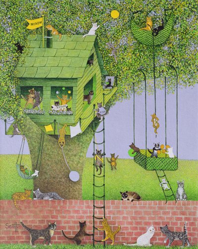 Casa na árvore para gatos de Pat Scott