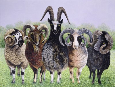 Ramificações (acrílico sobre chita) de Pat Scott