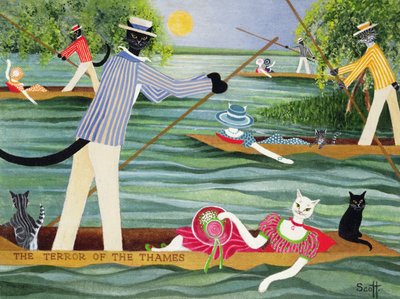 Os socos de verão (óleo sobre tela) de Pat Scott