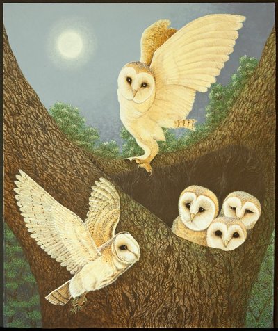 Watching and Waiting, 2013 (acrílico sobre papel) de Pat Scott