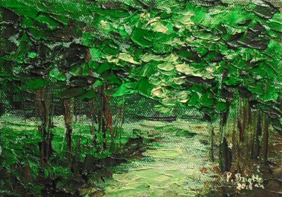 Se as árvores falassem, 2014 (acrílico sobre tela) de Patricia Brintle